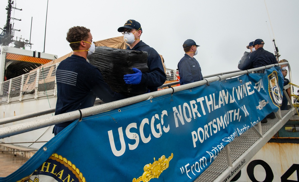 Coast Guard offloads more than $20 million in illicit drugs interdicted in Caribbean Sea