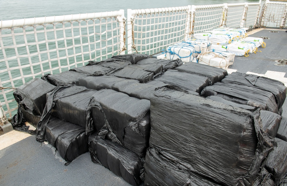 Coast Guard offloads more than $20 million in illicit drugs interdicted in Caribbean Sea