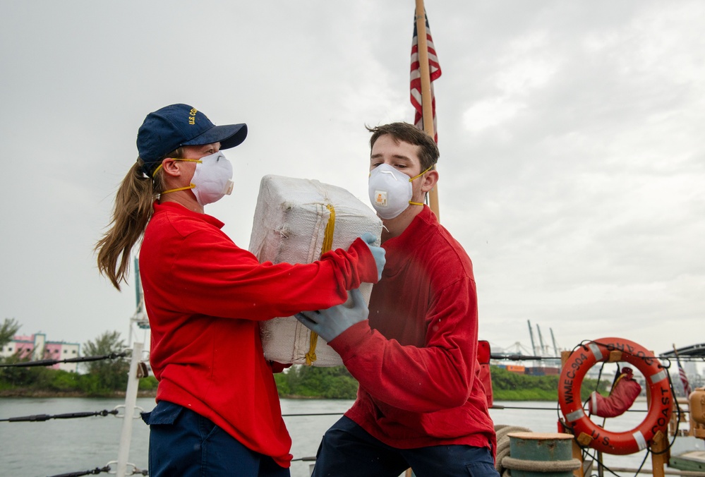 Coast Guard offloads more than $20 million in illicit drugs interdicted in Caribbean Sea