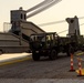 Talisman Sabre 2025 U.S. Army vehicles offload at Port Darwin, Australia for Talisman Sabre 25