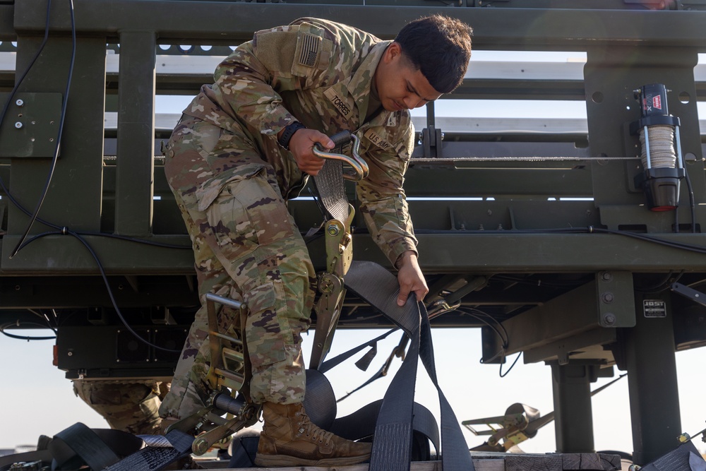 Talisman Sabre 2025 Logistics Download Operations at Royal Australian Air Force base Darwin, Australia