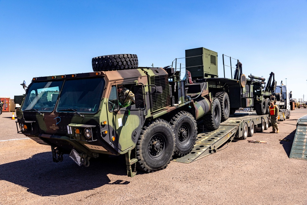 Talisman Sabre 2025 Logistics Download Operations at Royal Australian Air Force base Darwin, Australia