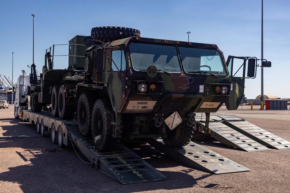 Talisman Sabre 2025 Logistics Download Operations at Royal Australian Air Force base Darwin, Australia