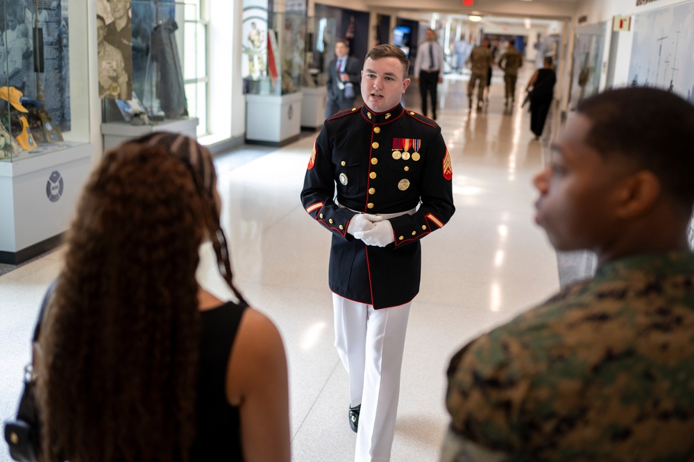 SD Hosts NFL Player and USNA Graduate 2nd Lt. Rayuan Lane III at the Pentagon