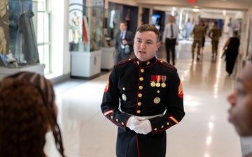 SD Hosts NFL Player and USNA Graduate 2nd Lt. Rayuan Lane III at the Pentagon