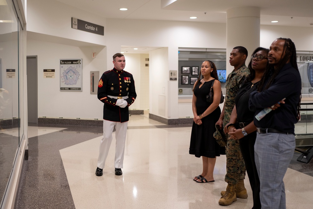 SD Hosts NFL Player and USNA Graduate 2nd Lt. Rayuan Lane III at the Pentagon