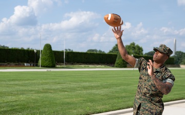 SD Hosts NFL Player and USNA Graduate 2nd Lt. Rayuan Lane III at the Pentagon