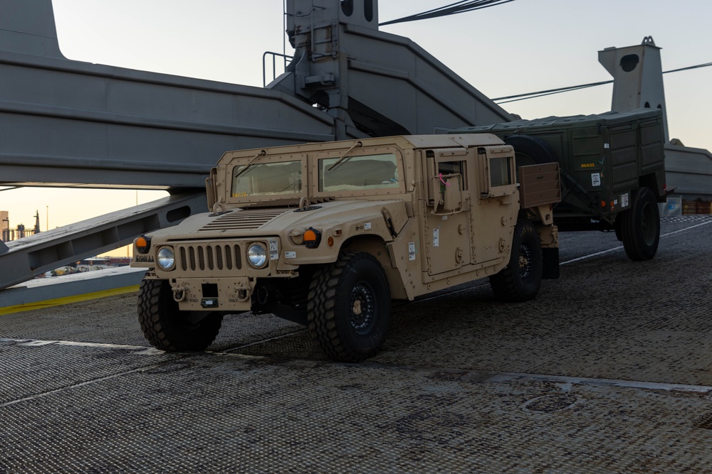 Talisman Sabre 2025 Logistics Offload Operations in Melbourne, Australia