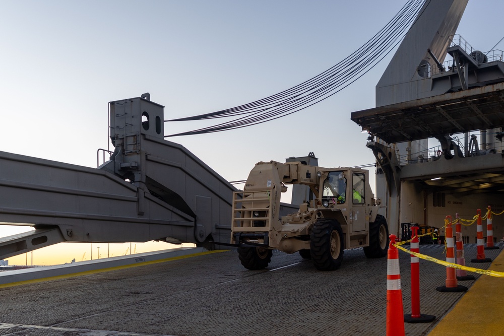 Talisman Sabre 2025 Logistics Offload Operations in Melbourne, Australia