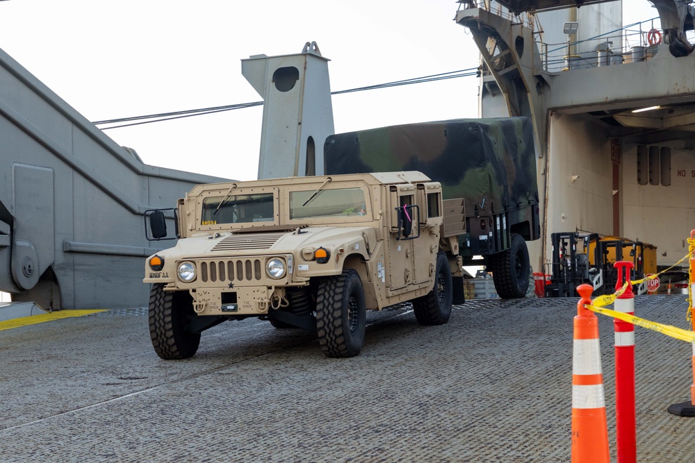 Talisman Sabre 2025] Logistics Offload Operations in Melbourne, Australia