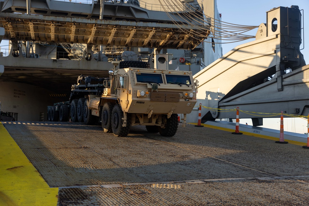 Talisman Sabre 2025 Logistics Offload Operations in Melbourne, Australia