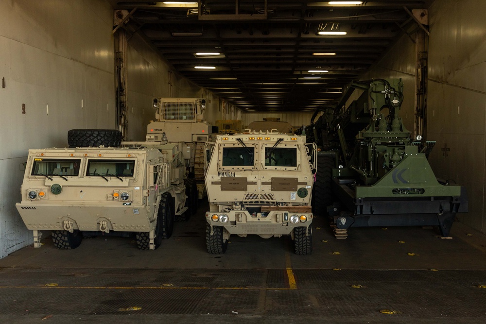 Talisman Sabre 2025 Logistics Offload Operations in Melbourne, Australia