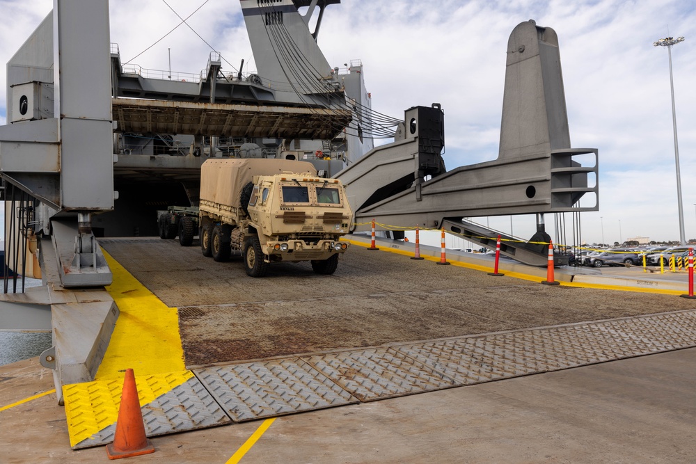 Talisman Sabre 2025 Logistics Offload Operations in Melbourne, Australia