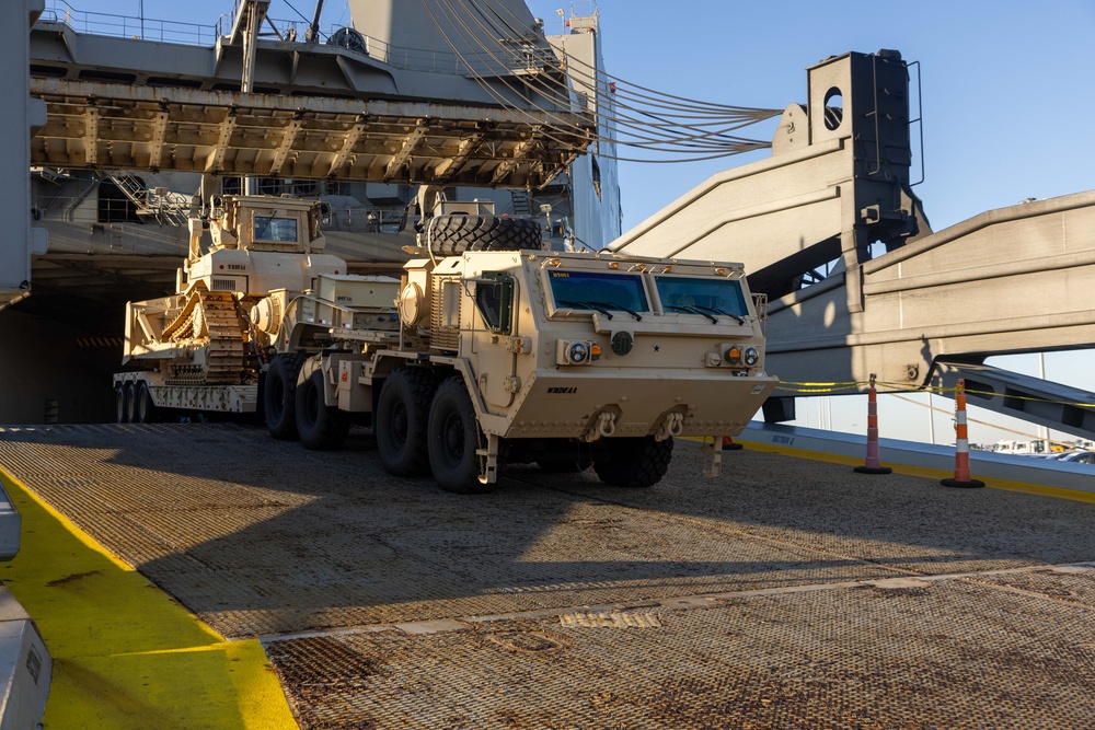 Talisman Sabre 2025 Logistics Offload Operations in Melbourne, Australia