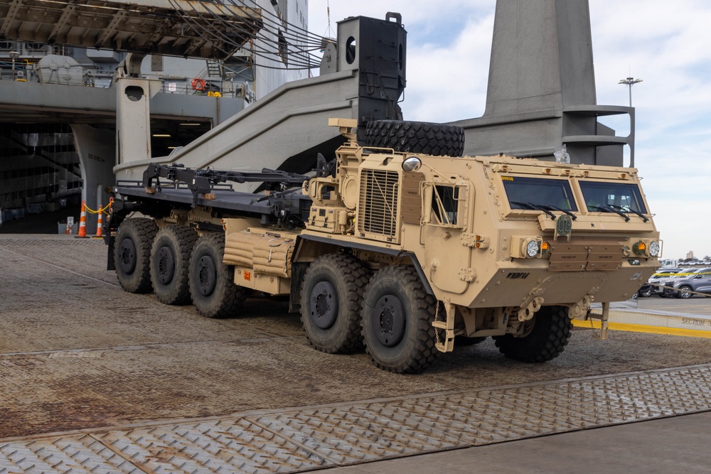 Talisman Sabre 2025 Logistics Offload Operations in Melbourne, Australia