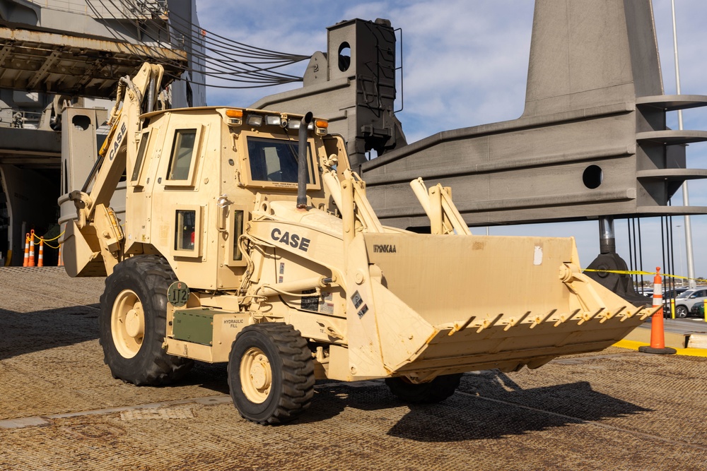 Talisman Sabre 2025 Logistics Offload Operations in Melbourne, Australia