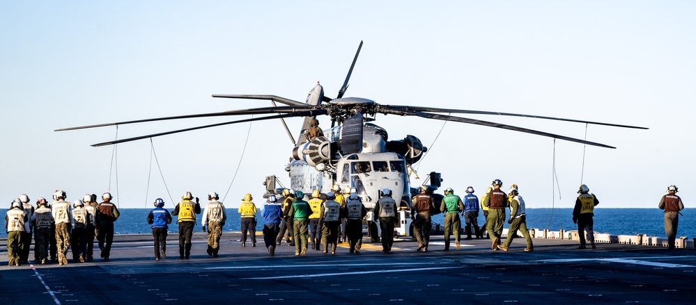 USS America (LHA 6) Conducts Flight Operations