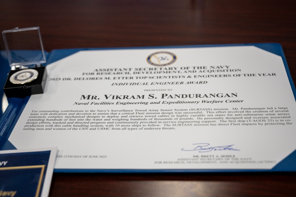 Extraordinary Honor: NAVFAC EXWC Engineer Receives Prestigious Dr. Delores M. Etter Award