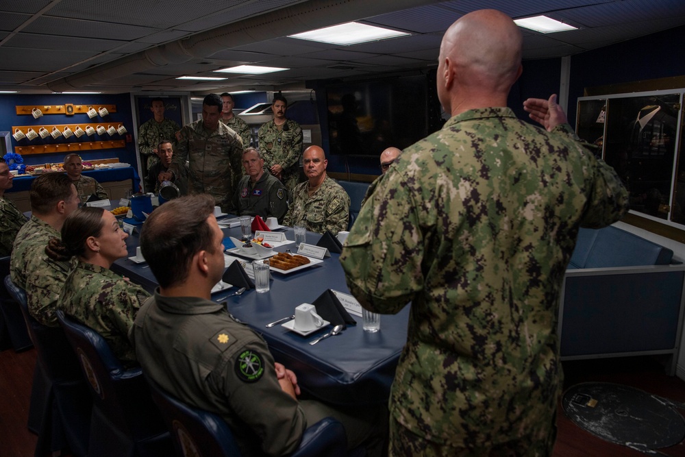 Gen. Gregory Guillot Visits USS Spruance