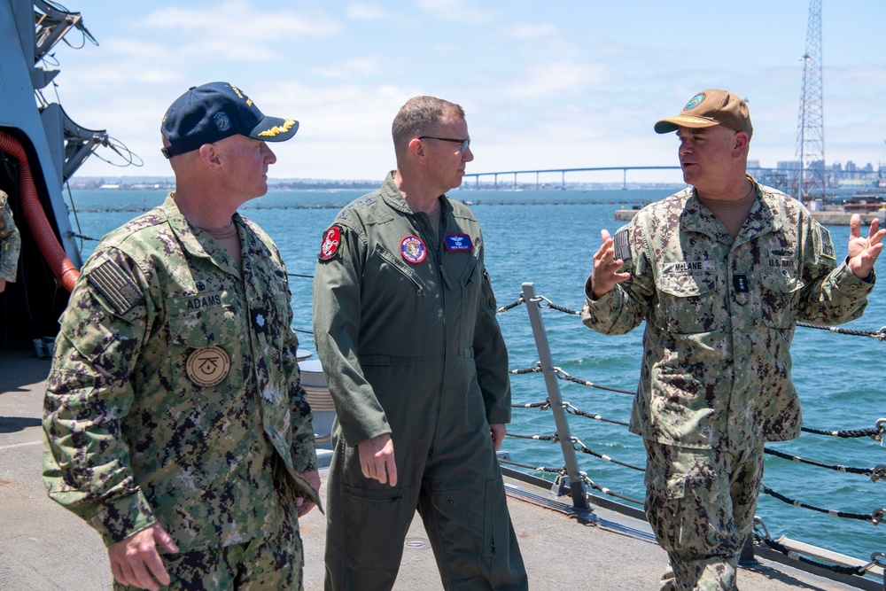 Gen. Gregory Guillot Visits USS Spruance