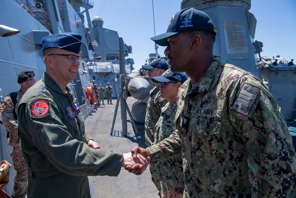 Gen. Gregory Guillot Visits USS Spruance