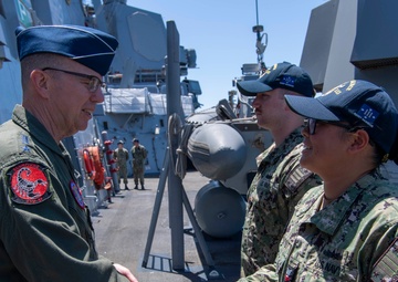 Gen. Gregory Guillot Visits USS Spruance