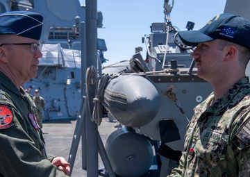 Gen. Gregory Guillot Visits USS Spruance