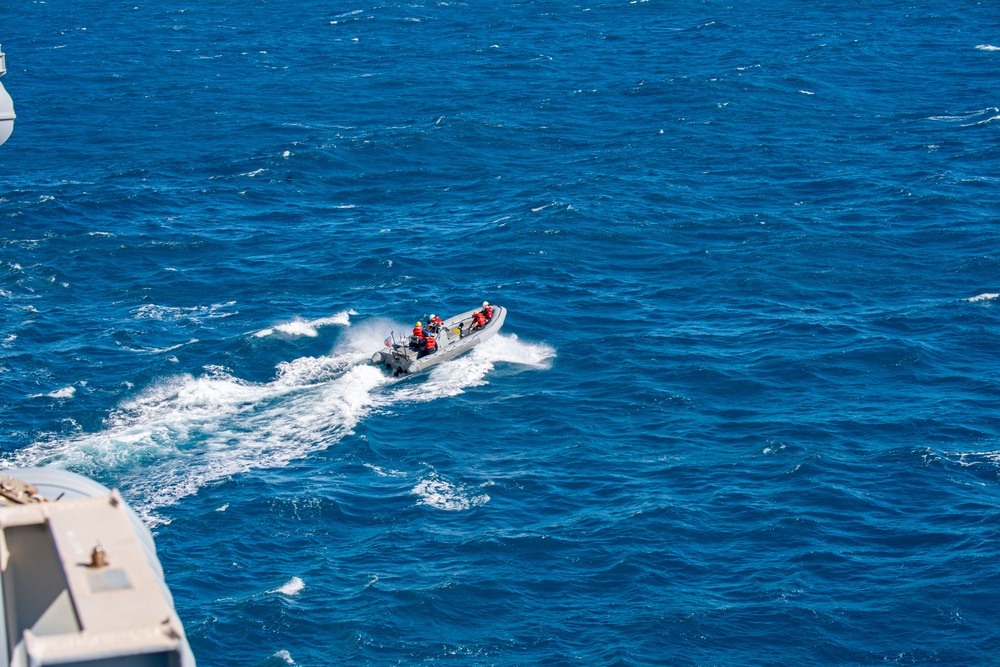 USS America (LHA 6) Conducts Small Boat Operations