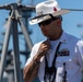 USS PEARL HARBOR (LSD 52) Sailors man the rails as the ship departs for Pacific Partnership 2025