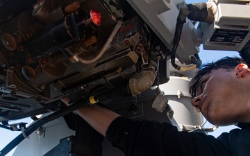 USS America (LHA 6) Conducts Weapons Maintenance