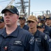Adm. Steve Koehler, commander, U.S. Pacific Fleet, presents the Arleigh Burke Trophy Award to USS Michael Murphy