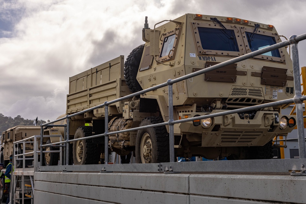 Talisman Sabre 2025 Logistics Load Operations in Australia