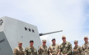USSPACECOM Commander Tours USS Frank E. Petersen Jr. (DDG 121)