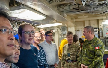 George Washington Hosts Distinguished Visitors