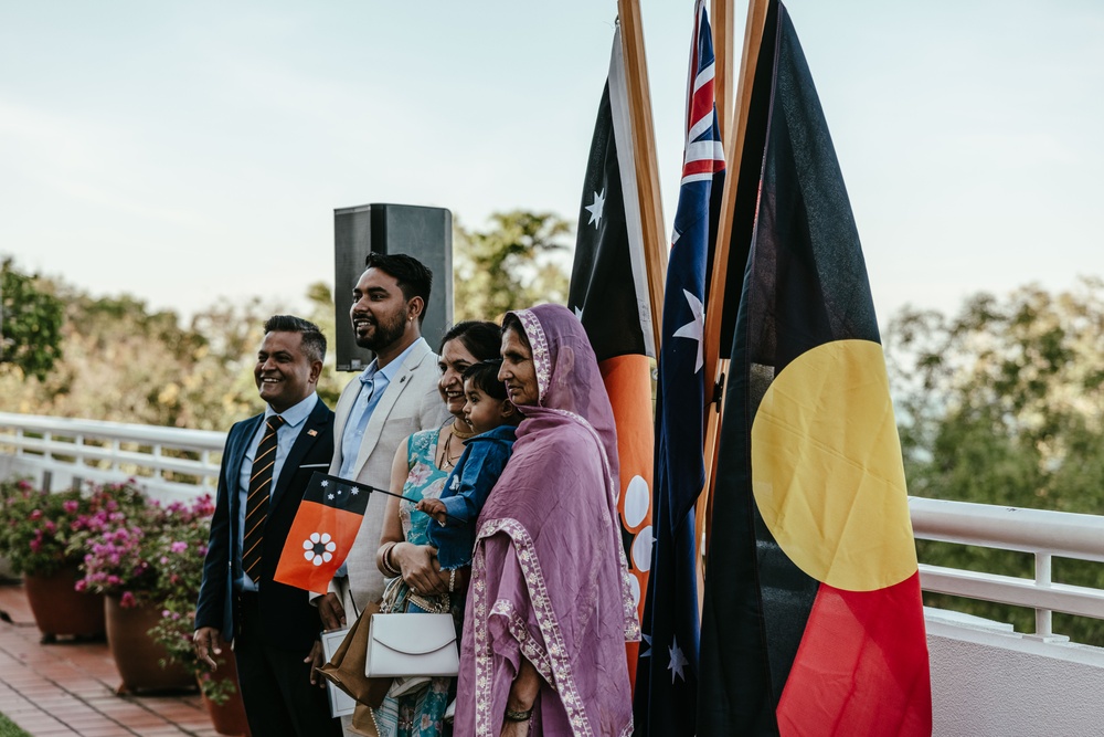 MRF-D 25.3: U.S. Marines participate in Northern Territory Day Citizenship Ceremony