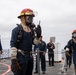 USS PEARL HARBOR (LSD 52) Sailors perform general quarters drill