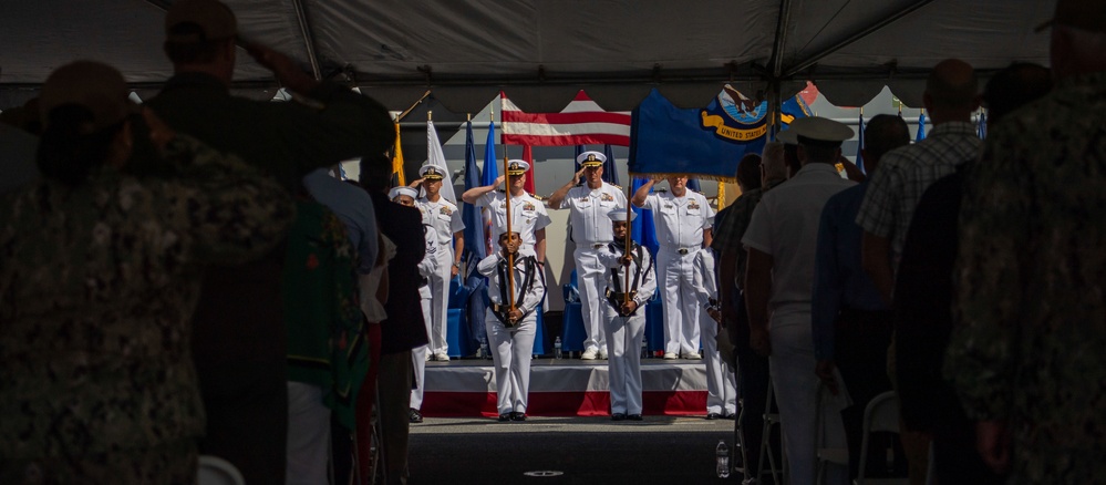 USS Essex (LHD 2) Change of Command Ceremony July 2nd 2025.