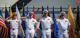 USS Essex (LHD 2) Change of Command Ceremony July 2nd 2025.