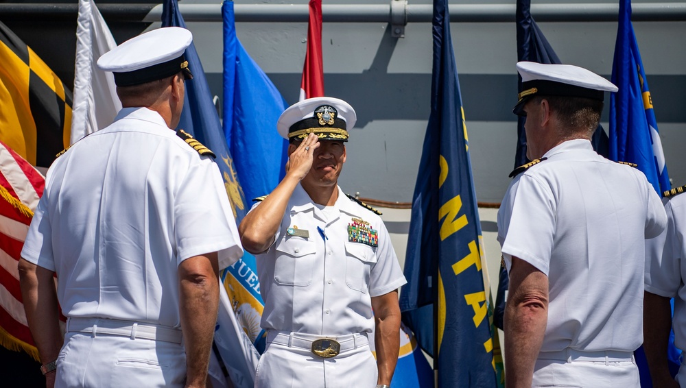 USS Essex (LHD 2) Change of Command Ceremony July 2nd 2025.