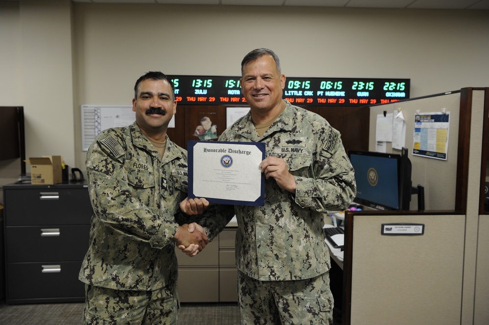 LS1 Flores Reenlists at 22NCR