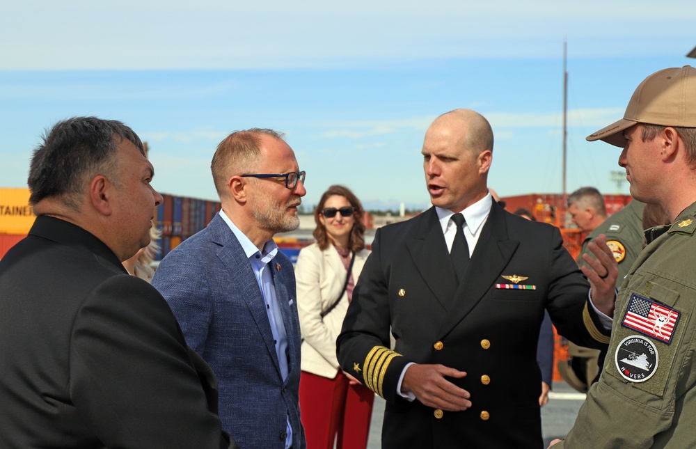 USS Mount Whitney Hosts KLE in Riga, Latvia USS Mount Whitney Hosts KLE in Riga, Latvia