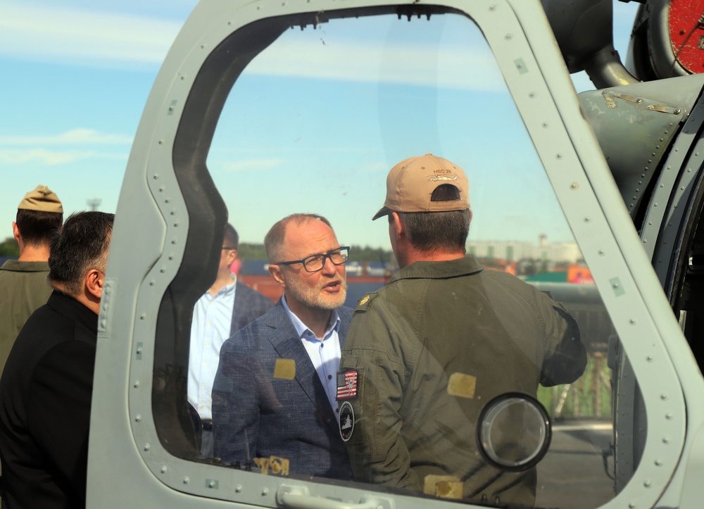 USS Mount Whitney Hosts KLE in Riga, Latvia