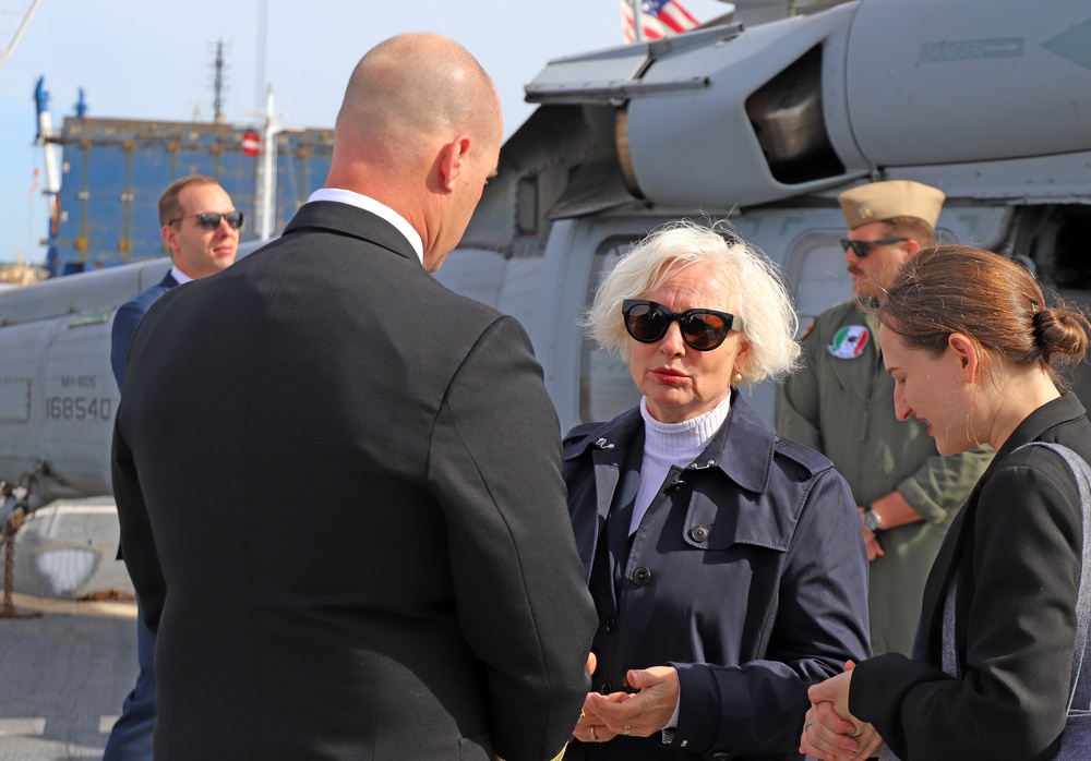 USS Mount Whitney Hosts KLE in Riga, Latvia