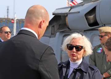 USS Mount Whitney Hosts KLE in Riga, Latvia