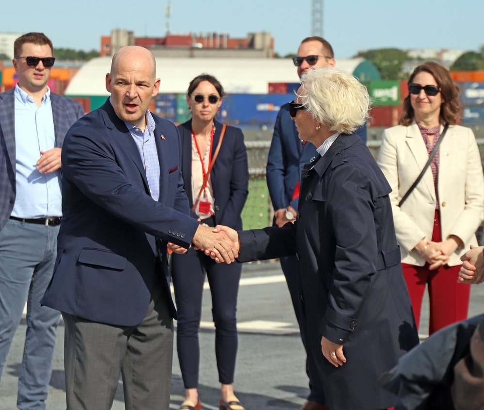 USS Mount Whitney Hosts KLE in Riga, Latvia