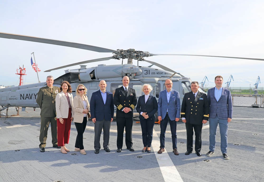 USS Mount Whitney Hosts KLE in Riga, Latvia