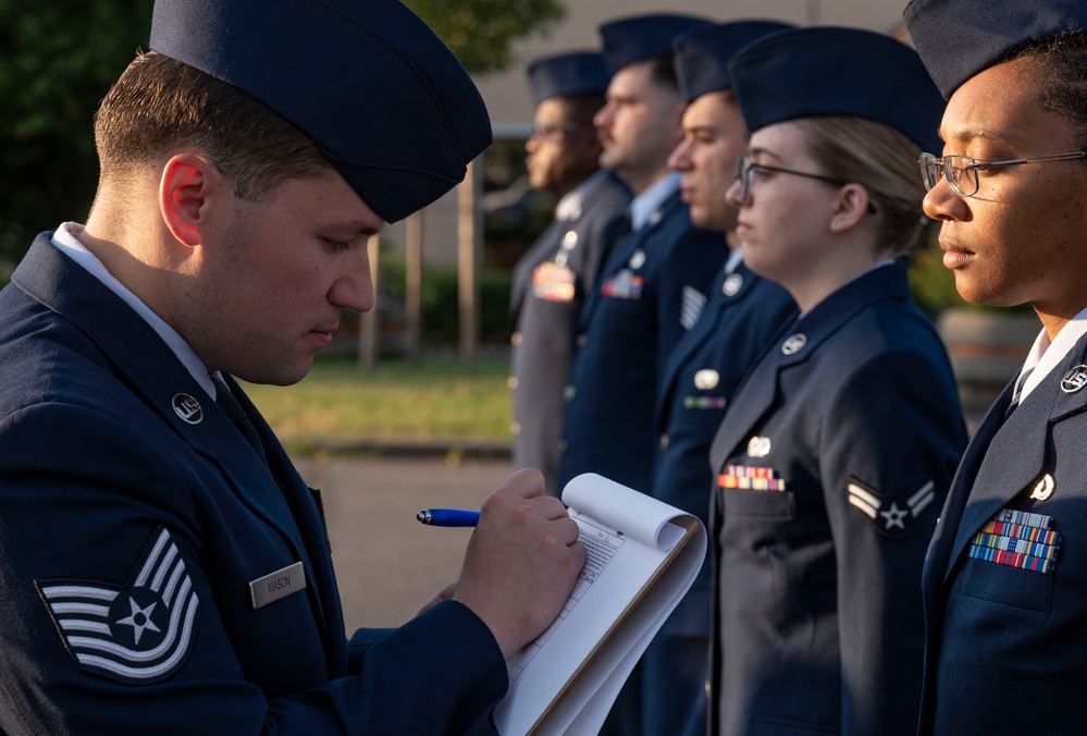 31st WSA Reveille and open ranks