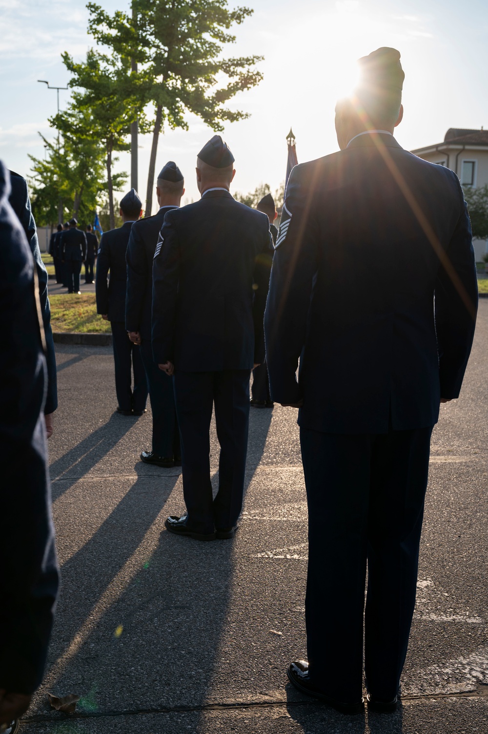 31st WSA Reveille and open ranks