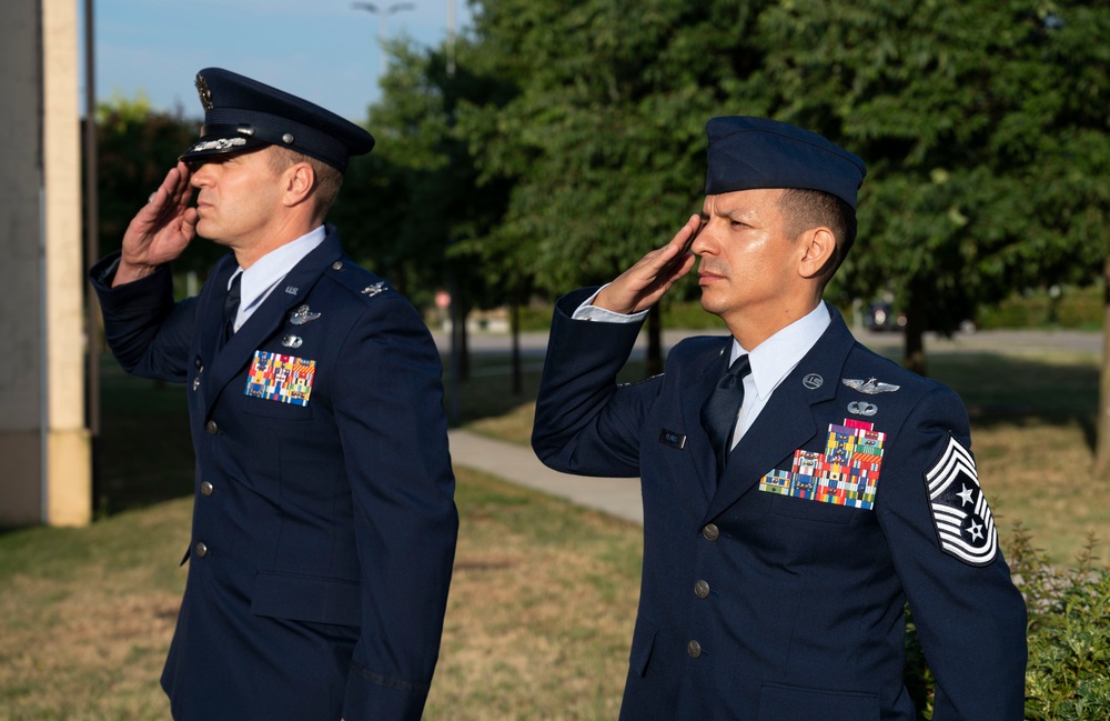 31st WSA Reveille and open ranks