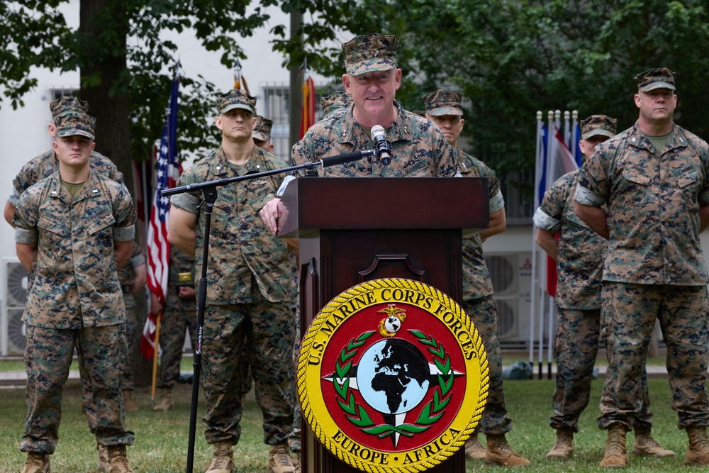 U.S. Marine Corps Forces Europe and Africa Change of Command
